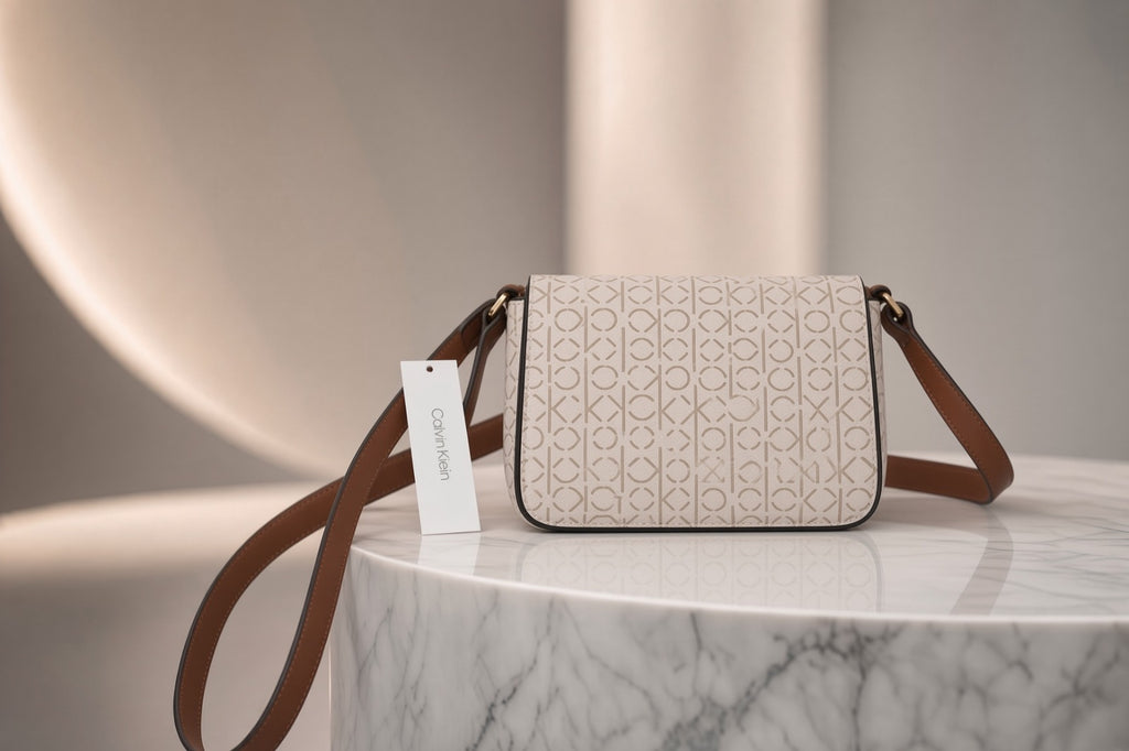 Calvin Klein Crossbody Flap – Colección Signature ✨
