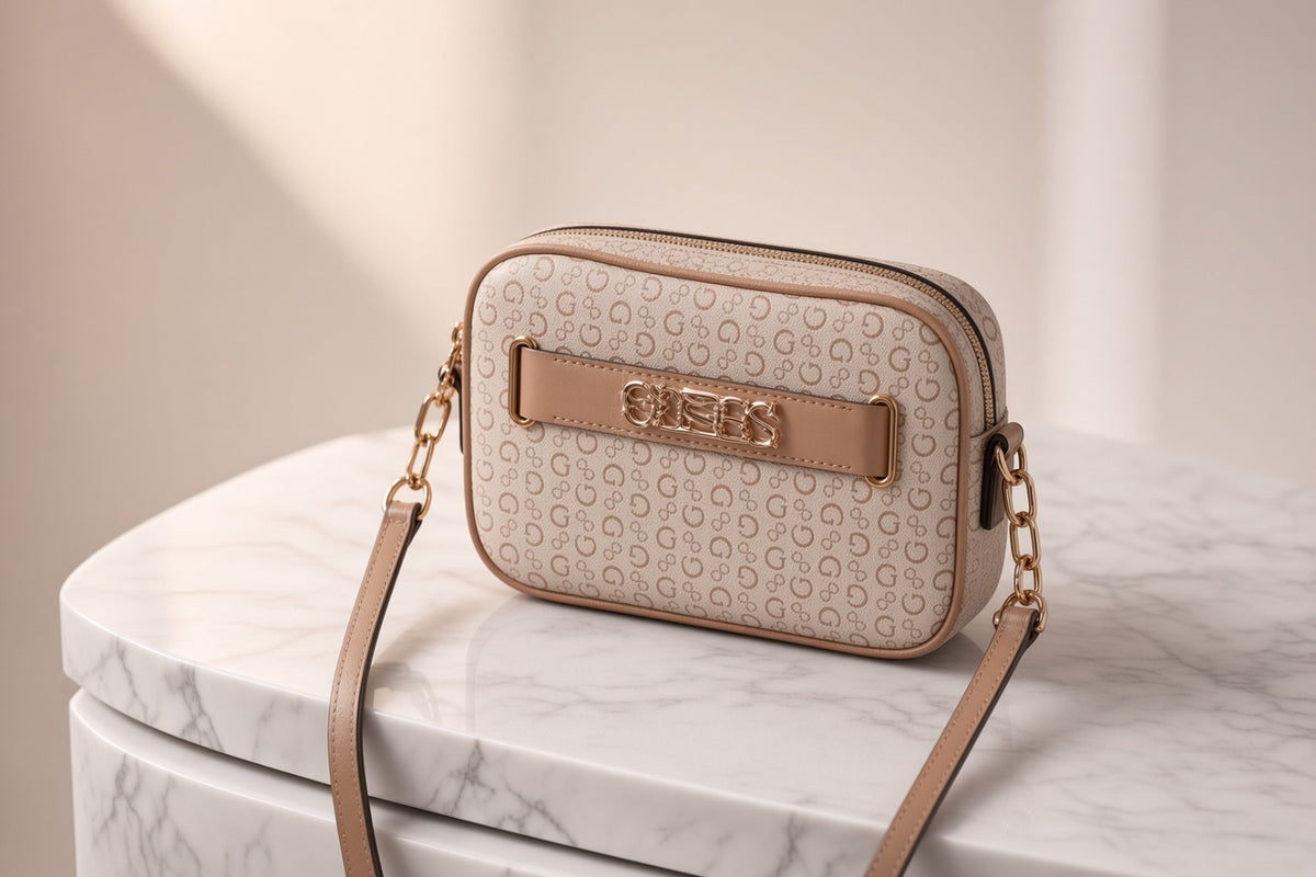 ✨ Bolso Manos Libres Guess Camera Bag – Colección Monograma ✨
