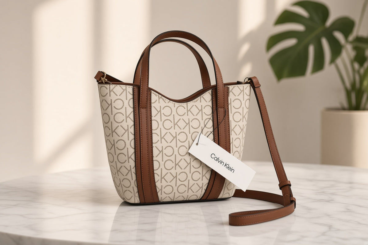 ✨ Mini Tote Calvin Klein Monograma – Colección Signature ✨