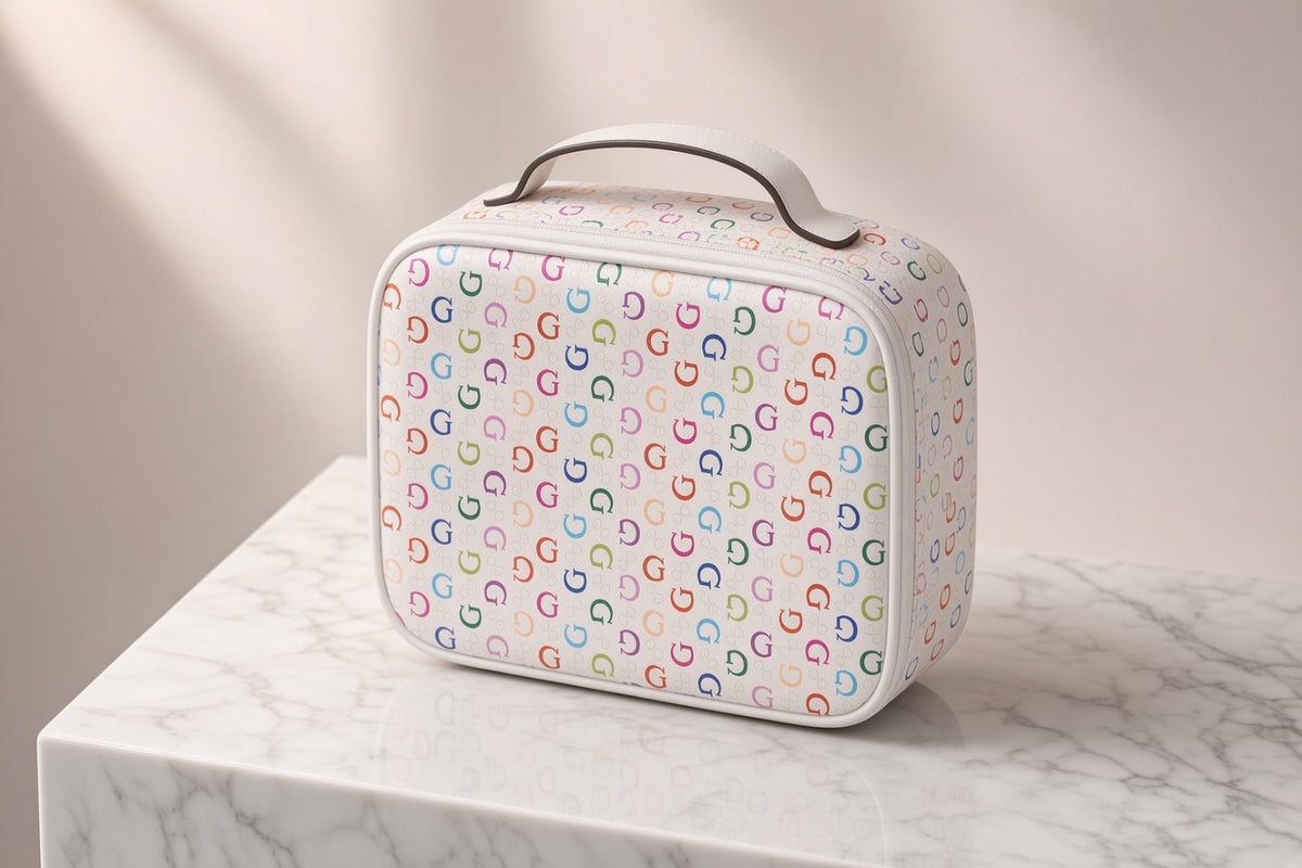 Cosmetiquera Guess Rainbow Monogram ✨