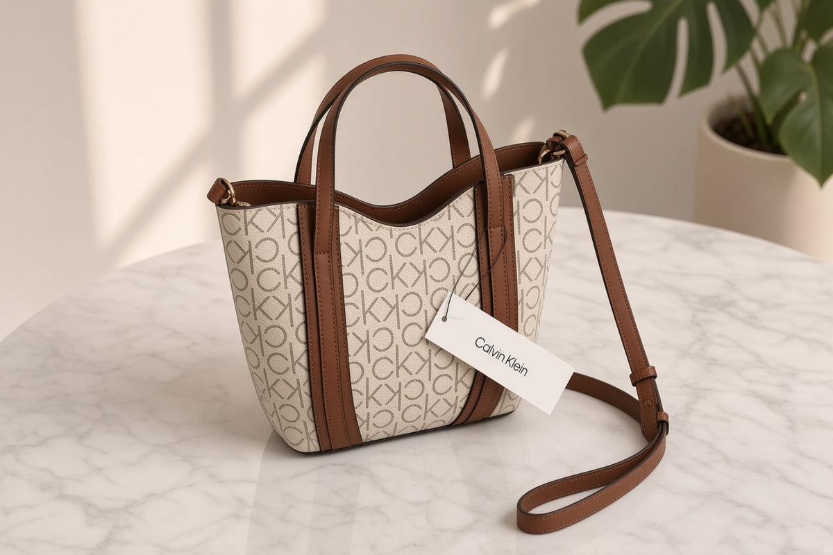 ✨ Mini Tote Calvin Klein Monograma – Colección Signature ✨